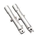 Untere Tauchrohre Gabelbeine, Einzelscheibe. poliert - Lower fork legs, single disc. Polisched für Harley Davidson Softail 86-99 FLST