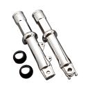 Untere Tauchrohre Gabelbeine, Einzelscheibe. Poliert - Lower fork legs, single disc. Polished für Harley Davidson Softail FXST (84–99)