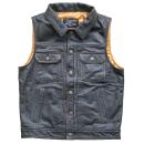 13 1/2 Blood Moon leather vest black, Size S