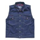 13 1/2 Rain Splitter denim vest, Size S