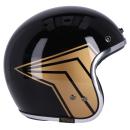 13 1/2 Skull bucket helmet gloss black, Size L