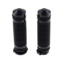 Cult-Werk 1" / 25.4mm Grooved Lenker grips. schwarz – 96-22 H-D with dual throttle cables (Excl