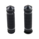 Cult-Werk 1" / 25.4mm Grooved Lenker grips. schwarz – 08-25 H-D with e-throttle (excl