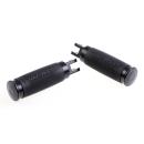 Cult-Werk ''Racing'' rider foot peg set. glänzend schwarz – Rider: 18-26 Softail with foot pegs