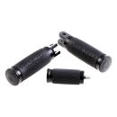 Cult-Werk ''Racing'' rider foot & shift peg set. glänzend schwarz – Rider: 18-26 Softail with foot pegs