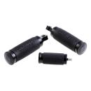 Cult-Werk ''Racing'' rider foot & shift peg set. glänzend schwarz – All traditional H-D male mount
