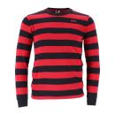 13 1/2 Behind Bars long sleeve red/black, Size S