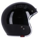13 1/2 Skull bucket helmet black, Size M
