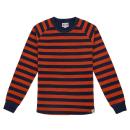 13 1/2 Waffle jersey orange/navy, Size S