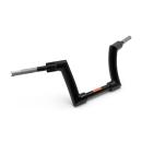 Killer Custom, Monarch 2" Fat bar. 8" rise Lenkrad für Harley-Davidson® 82–24 H-D mech. & e-Throttle (ausgenommen 88–11 Springer) mit 1" I.D. Risern. Ausgenommen Modelle mit hydraulischem Kupplungsgeberzylinder