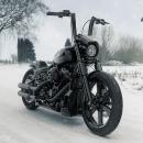Killer Custom, Monarch 2" Fat bar. 12" rise Lenkrad für Harley-Davidson® 82–24 H-D mech. & e-Throttle (ausgenommen 88–11 Springer) mit 1" I.D. Risern. Ausgenommen Modelle mit hydraulischem Kupplungsgeberzylinder