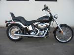 MCJ - 2 in 1 Classic in Chrom oder Schwarz mit Krümmer - SOFTAIL FAT BOY 1450