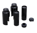 Rick’s Motorcycles – Gabel-Abdeckungsset, 6-teilig. schwarz – Softail Breakout: 18-20 (NU) FXBR 107; 18-22 (NU) FXBRS 114; 23-25 FXBR 117