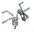 Rick’s Motorcycles – vorverlegte Fußrastenanlage. AK47. +2". poliert – 07-17 Softail (NU)