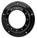 Rick’s Motorcycles – Kupplungsdeckel 'Porthole'. glänzend schwarz – Touring 16-up 07-15 – 16-26 Touring (excl. 2025 FLTRXRRSE); 16-26 Trike; 2015 FLHTCUL, FLHTK; 07-26 Touring, Trikes with narrow profile primary cover