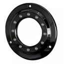 Rick’s Motorcycles – Kupplungsdeckel 'Porthole'. glänzend schwarz – 70-98 Big Twin (NU)