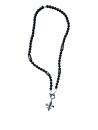 Bosnian Rebel – Lava Stone Necklace with silver Lily Pendant 1