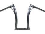 430 Extra Tall Flow Bar Super Fat Handlebar for M8 Softail with 1 1/4" Clamp Diameter 3-Hole Raw 1,4" Throttle By Wire