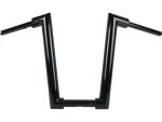 2" Str8UP Handlebar for Softail Extra Tall (430mm), Width Lower Tube 260 mm Black Powder Coated Cable Clutch Throttle By Wire
