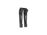 6" Fastback Risers for OE Digital Speedometer Black 1" Anodized