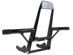 Club Style Engine Guard for M8 Softail with Oil Cooler Protection Black Powder Coated