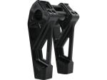 6" Universal Fastback Risers Black Anodized 1"