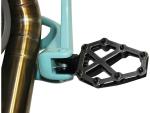 Next Level NXL Footpegs Brushed Stainless Steel Cover Black Anodized