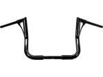 380 Extra Tall Bagger Flow Bar Super Fat Handlebar for Street Glide with 1" Clamp Diameter 3-Hole Gloss Black Powder Coated 1,4" Throttle By Wire (Switch Housing Sensor)