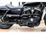 BSL EXHAUST Bomb V2 Exhaust System , Black Smooth Heat Shield, Polished Adjustable High End Cap, Black 4"  - BSL Auspuffanlage für Harley Davidson 04-16 Sportster, (except 08-10 XR1200, 10-13 XR1200X)