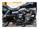BSL EXHAUST Bomb V2 Exhaust System , Polished Smooth Heat Shield, Polished Adjustable High End Cap, Black 4"- BSL Auspuffanlage für Harley Davidson 07-16 Dyna