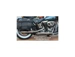 BSL Gun glatt Slip On Mufflers Slant Endkappe schwarz Show Chrome – 12, 14-16 FLS, 12, 14-16 FLSTN, 13 FLS 103, 13 FLSTN103