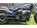 BSL Fat Tommy Headers Hitzeschild schwarz hole schwarz – 11-16 Softail