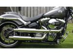 BSL EXHAUST Shotgun OEM Headers Heatshield chrome hole Chrome - BSL Krümmer Jekill and Hyde für Harley Davidson 11-16 Softail