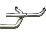 BSL Shotgun OEM Headers Hitzeschild schwarz glatt schwarz – 11-16 Softail