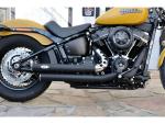 BSL Exhaust Top Chopp Staggered Exhaust System , Black Hole Heat Shield, Polished Smooth End Cap, Polished 70 mm - BSL Auspuffanlage für Harley Davidson 18-20 FLDE, 18-20 FLSL, 18-20 FLSB, 18-20 FLHC, 18 FLHCS 114, 18 FLHCS 114 ANV, 18-20 FXLR, 18-20 FXBB