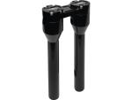 10" Clubstyle Pullback Risers With Red Clamp Black 1 1/4"