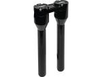 12" Clubstyle Straight Risers With Black Clamp Black 1 1/4"