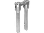 10" Clubstyle Pullback Risers With Red Clamp Black 1"