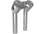 6" Clubstyle Pullback Risers With Silver Clamp Silver 1"