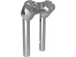 8" Clubstyle Pullback Risers With Silver Clamp Silver 1"
