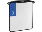 ALL-IN-ONE NANO Kennzeichenhalter License Plate Base Plate 3 in 1 and License Plate Light, German Size 200x180mm Black Anodized