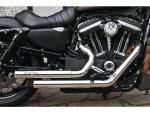 BSL Top Chopp Staggered Auspuffanlage, ohne Hitzeschild, poliert glatt Endkappe, poliert 2,5