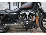 BSL Exhaust Top Chopp Staggered Exhaust System , Black Smooth Heat Shield, Black Smooth Endcap, Outline 2,5"- BSL Auspuffanlage für Harley Davidson 14-16 Sportster