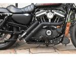BSL EXHAUST Firestarter Midcontrol Exhaust System , Black Smooth Heat Shield, Polished Smooth End Cap, Black 2,5"- BSL Auspuffanlage für Harley Davidson 04-16 Sportster