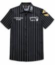 Choppers n Partys Striped Black/White Hemd