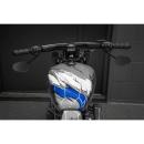 Killer Custom, 'Champion T-Bar Mega Lenker 6". schwarz – 2004–2024 · H-D mit 3.5" riser mount hole spacing mit square digital speedo or KOSO D2 speedo (ausgenommen hydraulic clutch models)
