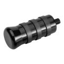 Rick’s Motorcycles – Schaltfußraste O-ring style. schwarz – OE-Ersatz – Most H-D with 5/16-24 threaded stud