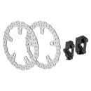 Rick’s Motorcycles – vorn Wave Bremsscheibe Kit 14". Edelstahl – OE-Ersatz – Front with stock cast wheels: 24-26 FLHX; 2025 (NU) FLHXU; 24-26 FLTRX; 2024 (NU) RA1250; 24-26 RA1250S