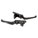 Rick’s Motorcycles – Classic Brems- und Kupplungshebel-Set. schwarz – OE-Hebel – 04-13 XL Sportster; 08-12 XR1200 Sportster (NU)
