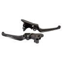 Rick’s Motorcycles – Classic Brems- und Kupplungshebel-Set. schwarz – OE-Hebel – 14-22 XL Sportster (NU)